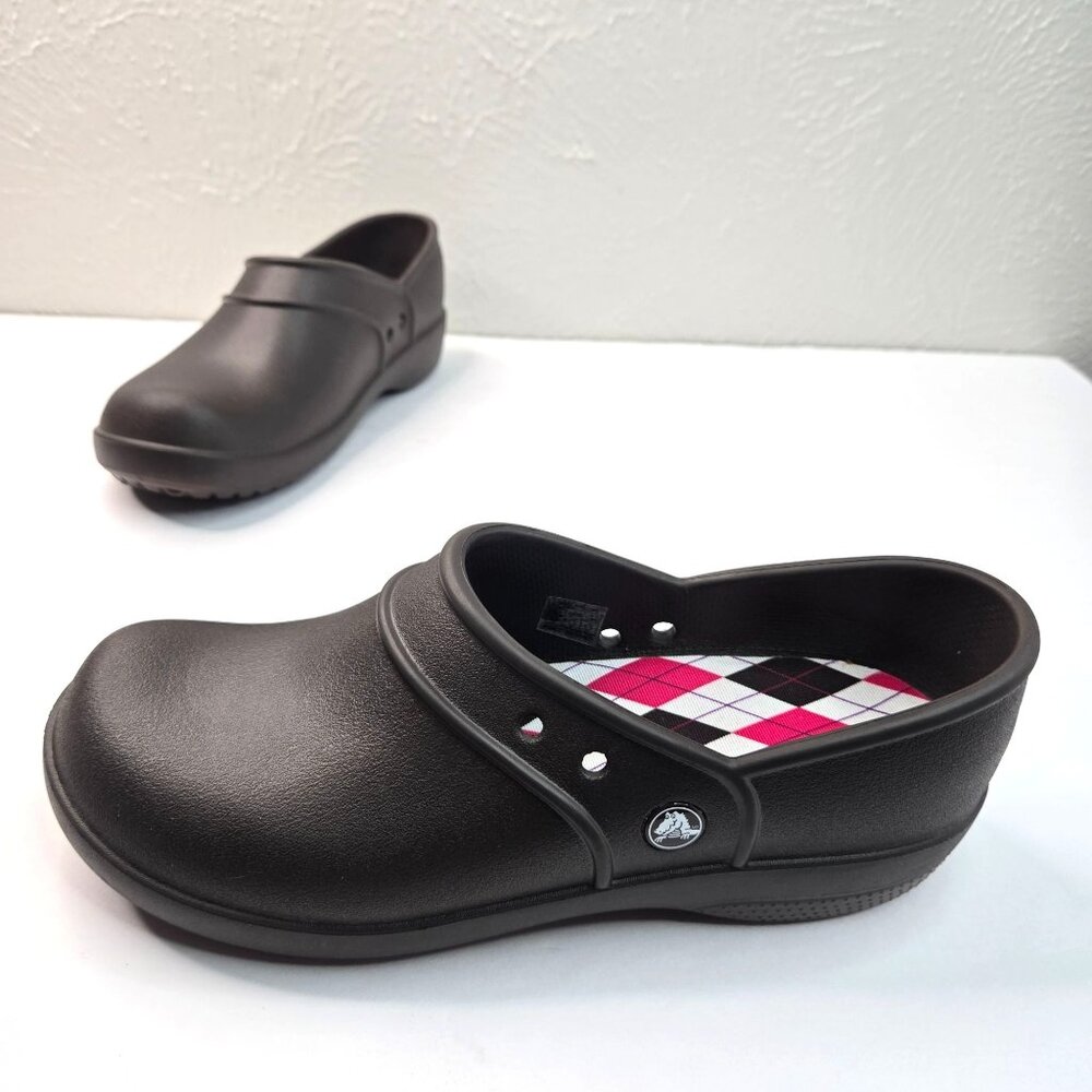 Crocs Clog Shoes Sz 10 Dark Brown Comfort Nursing Slip On Casual Work Shoes